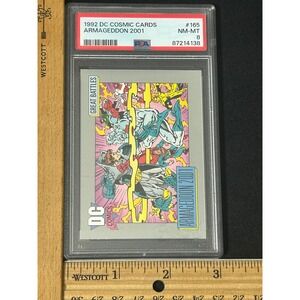 1992 DC Cosmic Cards Armageddon 2001 PSA Graded NM-MT 8 Card #165